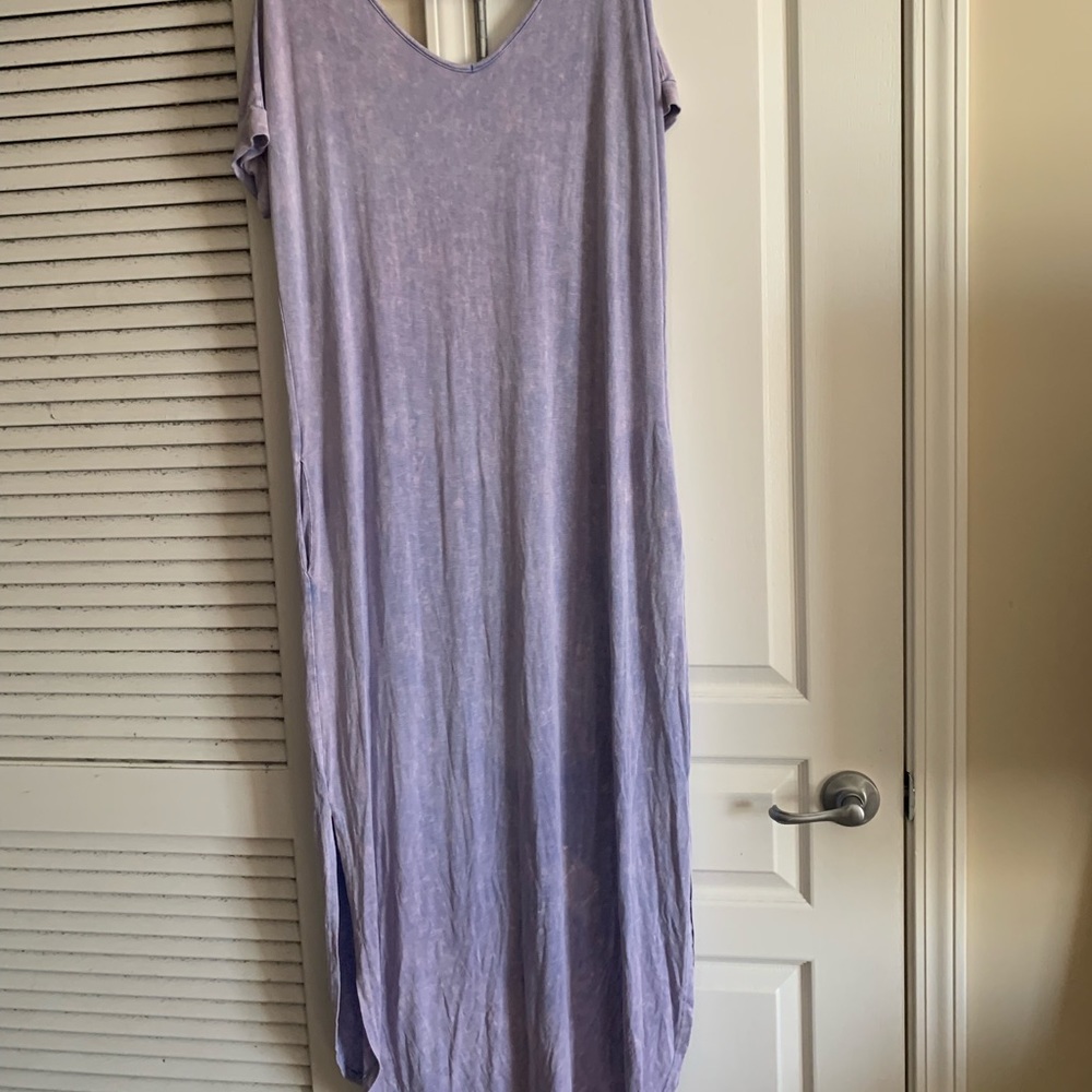 Purple Maxi Dress with pockets